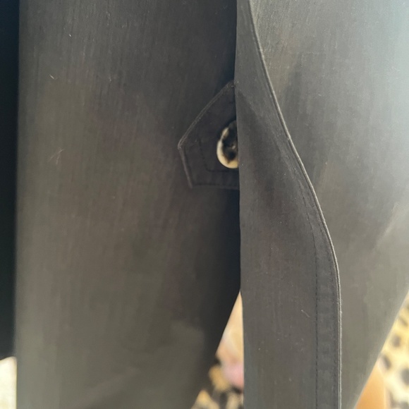 Women's Black Trench Coat - Picture 5 of 16